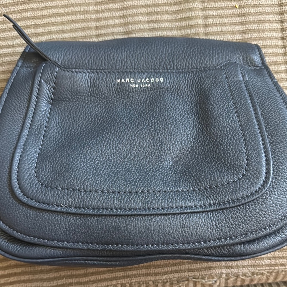 Marc Jacobs Blue Crossbody Bag with Structured Design